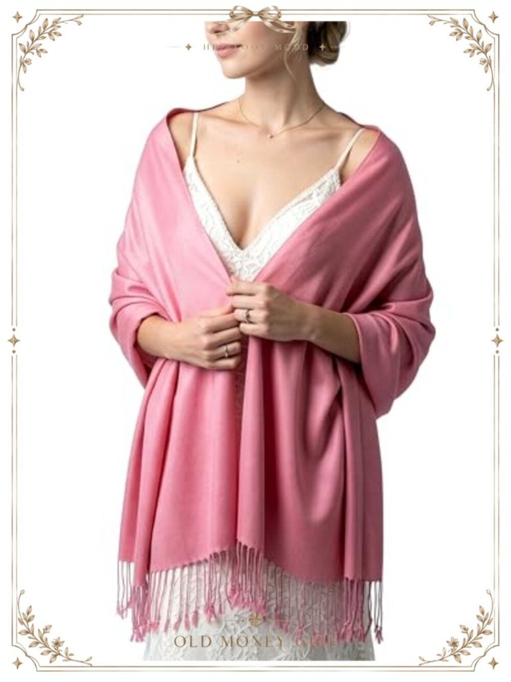 Lightweight Pashmina Scarf Women Silky Shawl Wrap Evening Dress Bridesmaid